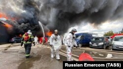 Ликвидация последствий пожара на нефтебазе "Ручьи", 3 сентября 2023 года.