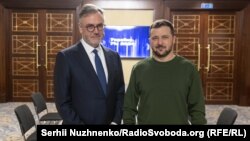 Володимир Зеленський і Стівен Капус під час зустрічі в Києві, 26 лютого 2024 року