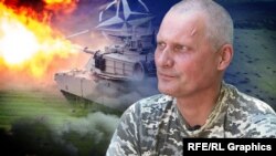 Михайло Новосельцев, командир підрозділу 110-ї бригади ТРО ЗСУ (колаж) 