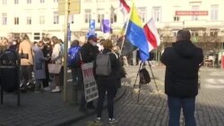 У Брюсселі протестували проти агресії Росії (відео)