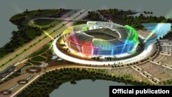 Bakı Olimpiya Stadionunun görünüşü