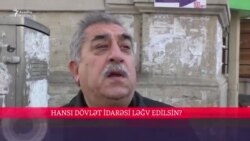 Hansı dövlət idarəsi ləğv olunsun?