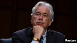 ABŞ Mərkəzi Kəşfiyyat İdarəsinin direktoru Armenia-CIA Director William Burns looks on during a Senate Select Committee on Intelligence hearing about worldwide threats, on Capitol Hill in Washington, DC, U.S., April 14, 2021. Graeme Jennings/Pool via REUTERS