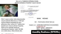 Balaca Təbrizə kömək lazımdır