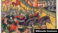 Кримське військо під Москвою. З російських літописів. 1521 рік. Нашестя кримського хана Мехмеда Гірея